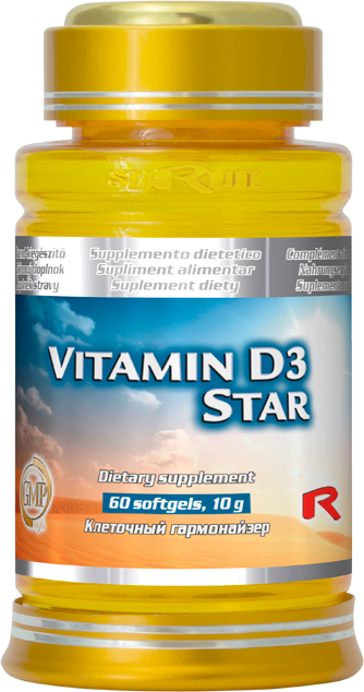 Starlife Vitamin D3 Star 60 kapslí